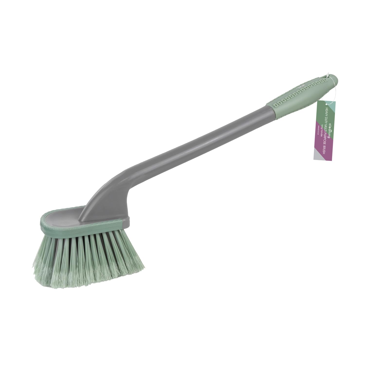 JVL Heavy Duty Long Handled Car Cleaning Brush – Stiff Bristle Brush for Wheels, Tyres, Alloys & Exterior Vehicle Cleaning