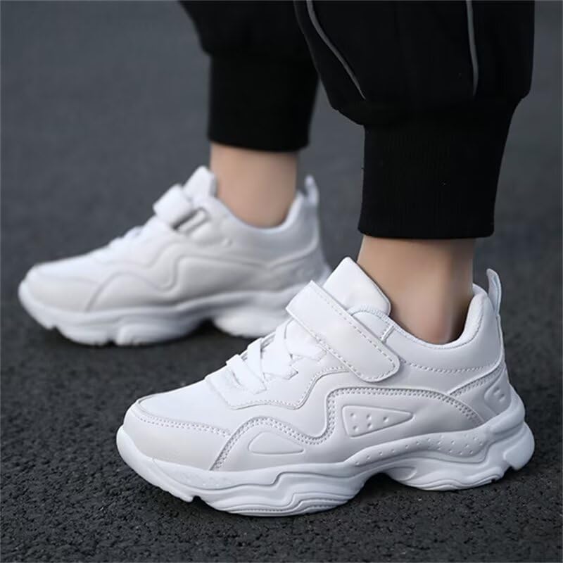 Kids Boy Girl PU Leather Casual Sneakers for Sport Walking Running School4