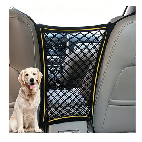 DYKESON Dog Car Net Barrier Pet Barrier with Car Mesh Organizer for Dog & Child, Safety Divider with...