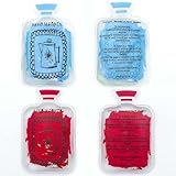 4-Pack Reusable Hand Warmers, Portable Quick-Heating - Long-Lasting Safe Click-Heating, Hypoallergenic for Camping, Hiking, Skiing & Outdoor Sports (Red & Blue)