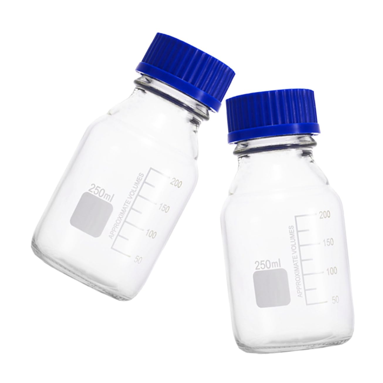 iplusmile 6piezas Frascos De Vidrio Para Laboratorio De Botellas De Muestreo Boca Ancha Para Muestras y Reactivos Transparentes y Duraderas