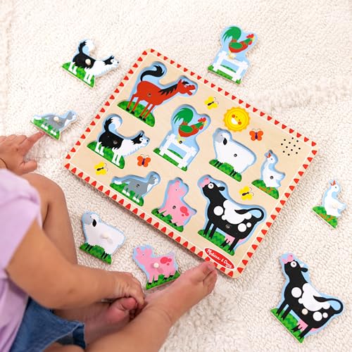Melissa & Doug 726 Farm Animals Sound Puzzle thumb #1