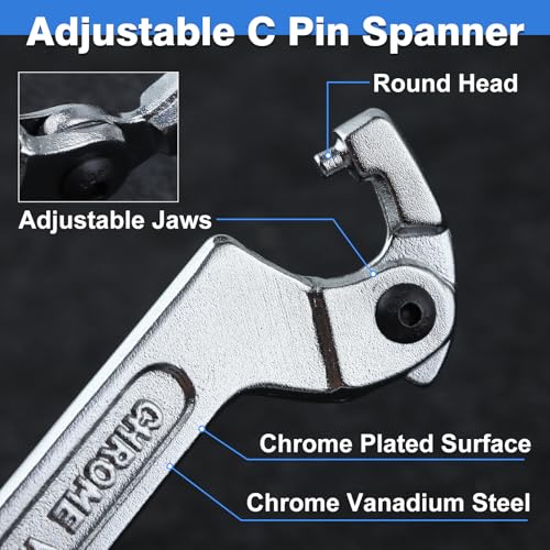 LEONTOOL Adjustable C Spanner Hook Wrench