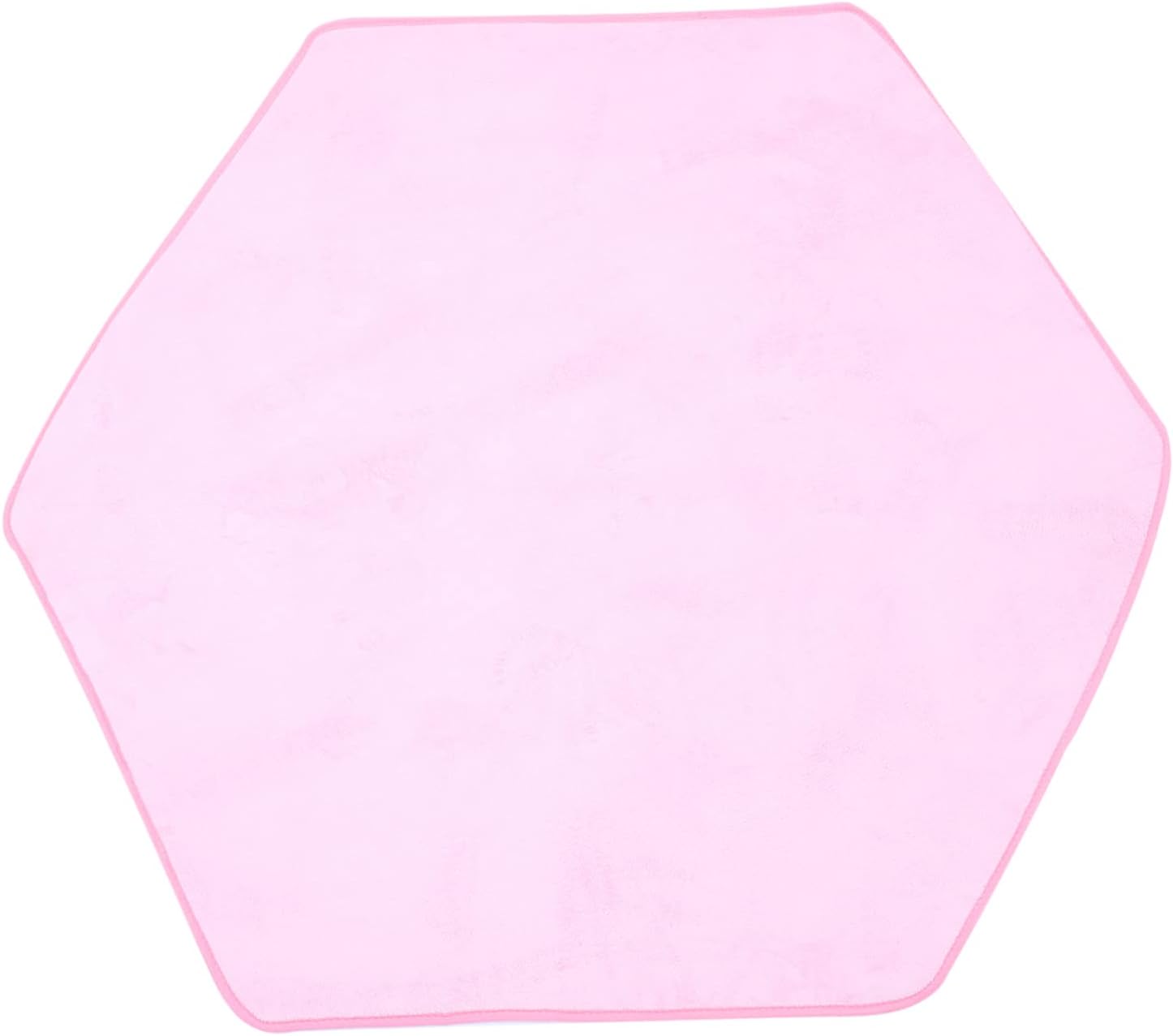BESTYASH Pink Hexagonal Play Mat Carpet Non Slip Indoor Game Rug for Soft Floor Mat for Nursery and Playroom Decoration