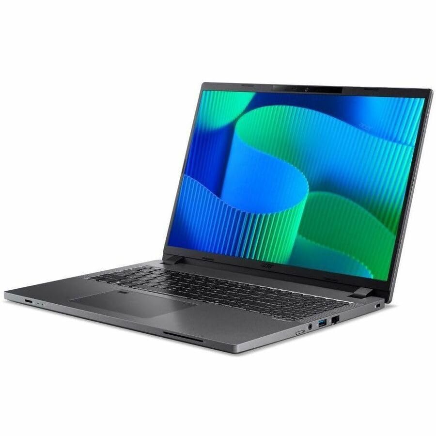 Image of Acer TravelMate P2 16 TMP216-51T-G2 TMP216-51T-G2-57NG 16 inch Touchscreen Notebook - WUXGA - 60 Hz - Intel Core 5 120U - 16 GB - 512 GB SSD - English Keyboard - Iron
