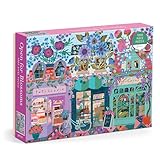 Galison Open for Blossoms – 1000 Piece Jigsaw Puzzle Featuring Beautiful Artwork of A Storefront Adorned with Blossoming Florals