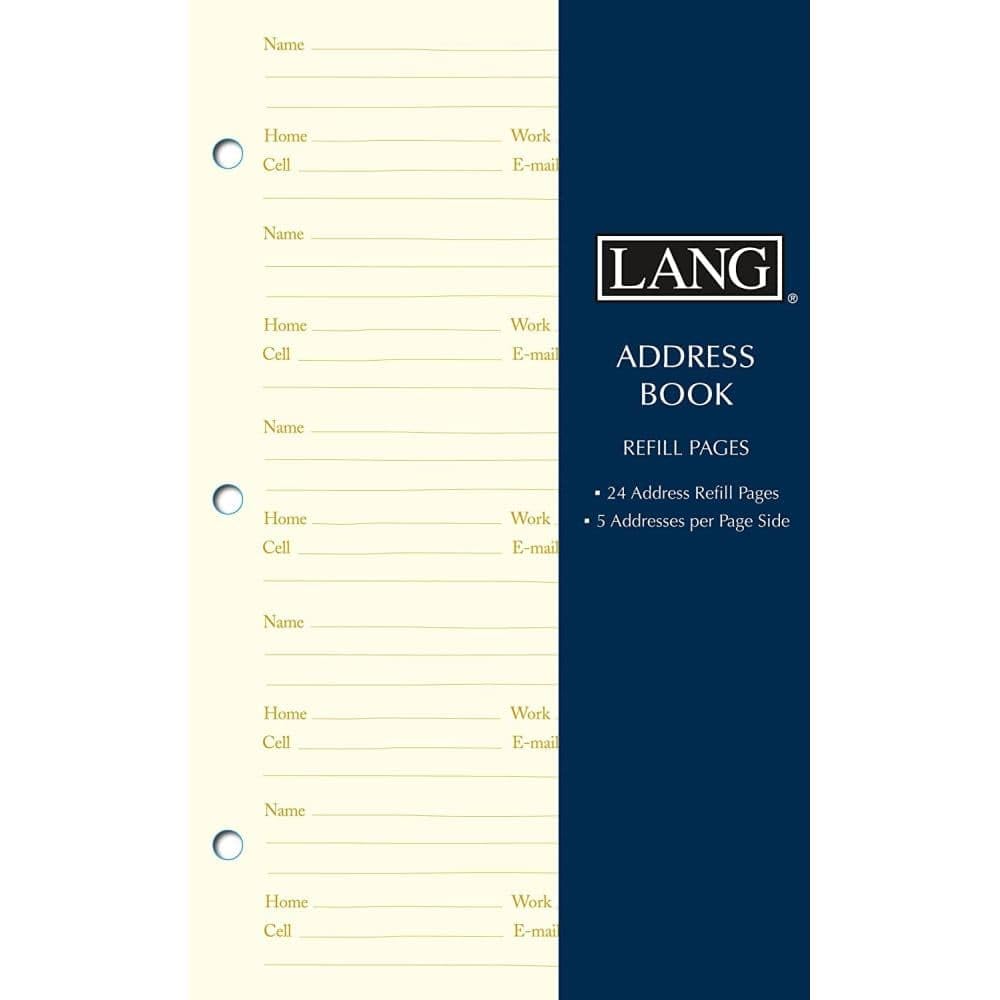 Lang, Address Book Refill Pages