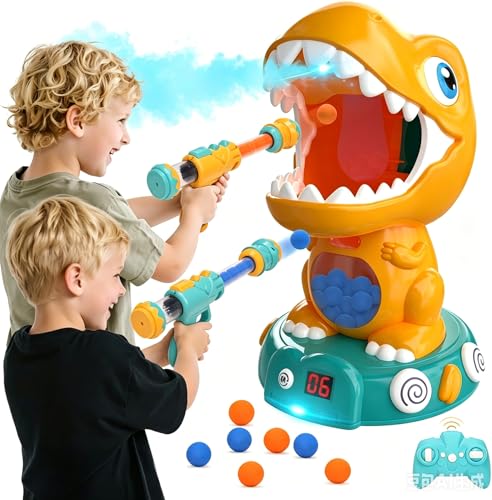 Image of EagleStone Remote Control Dinosaur Shooting Toys with Spray and Auto Score