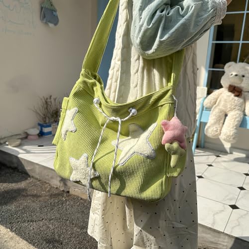 Bolso Tote AFGWK de pana estilo Y2K para mujer miniatura 3