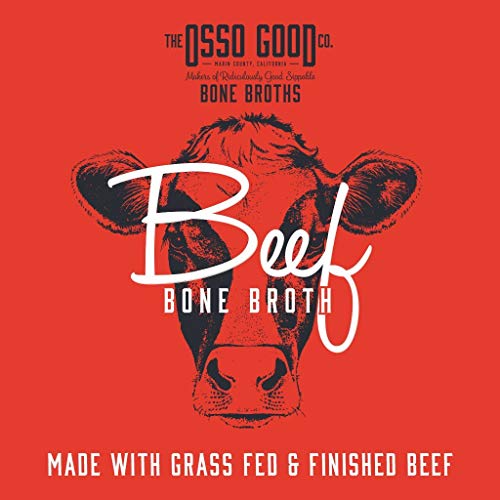 Osso Good Beef Bone Broth, 6 - 16 Ounce Pouches, High in Protein & Collagen, Ships Frozen