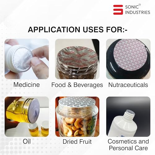 Image of Sonic Industries 900A Handheld Induction Sealing Machine | Foil Cap Sealer for 20�80mm Bottles | Leak-Proof Seal for Food, Pharma, Cosmetic & Chemical Products