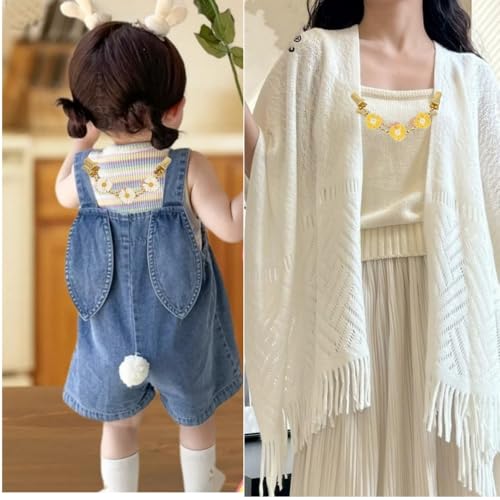 Image of Kofati 2 PCS Retro Sweater Clips for Cardigans, Vintage Cinch Clip | For Dresses, Waist Clip for Women, Sweater Shawl Brooch Jacket for Clothing for Cardigan Scarf Dress Beach Cove