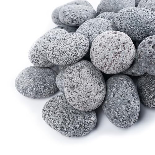 GASPRO 10lb Large Lava Rocks for Fire Pit, 2-3 Inch Natural Lava Stones for Fireplaces with Propane and Natural Gas