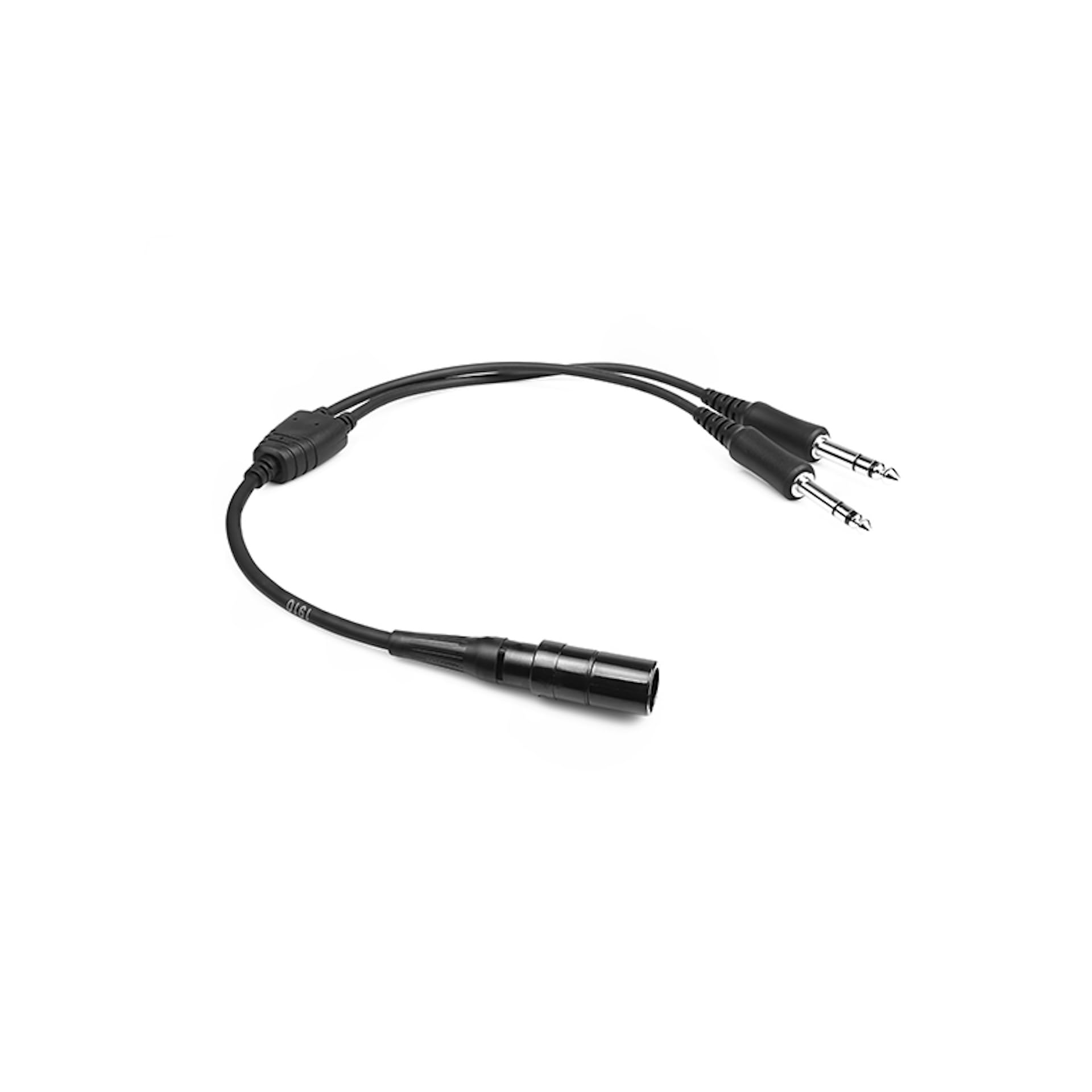 Aerocore® Adattatore per cuffie da aviazione, LEMO/REDEL 6 pin femmina a doppio GA maschio, audio da 1/4" (PJ-055) e microfono da 3/16" (PJ-068), connettore per cuffie aeronautiche generali per piloti