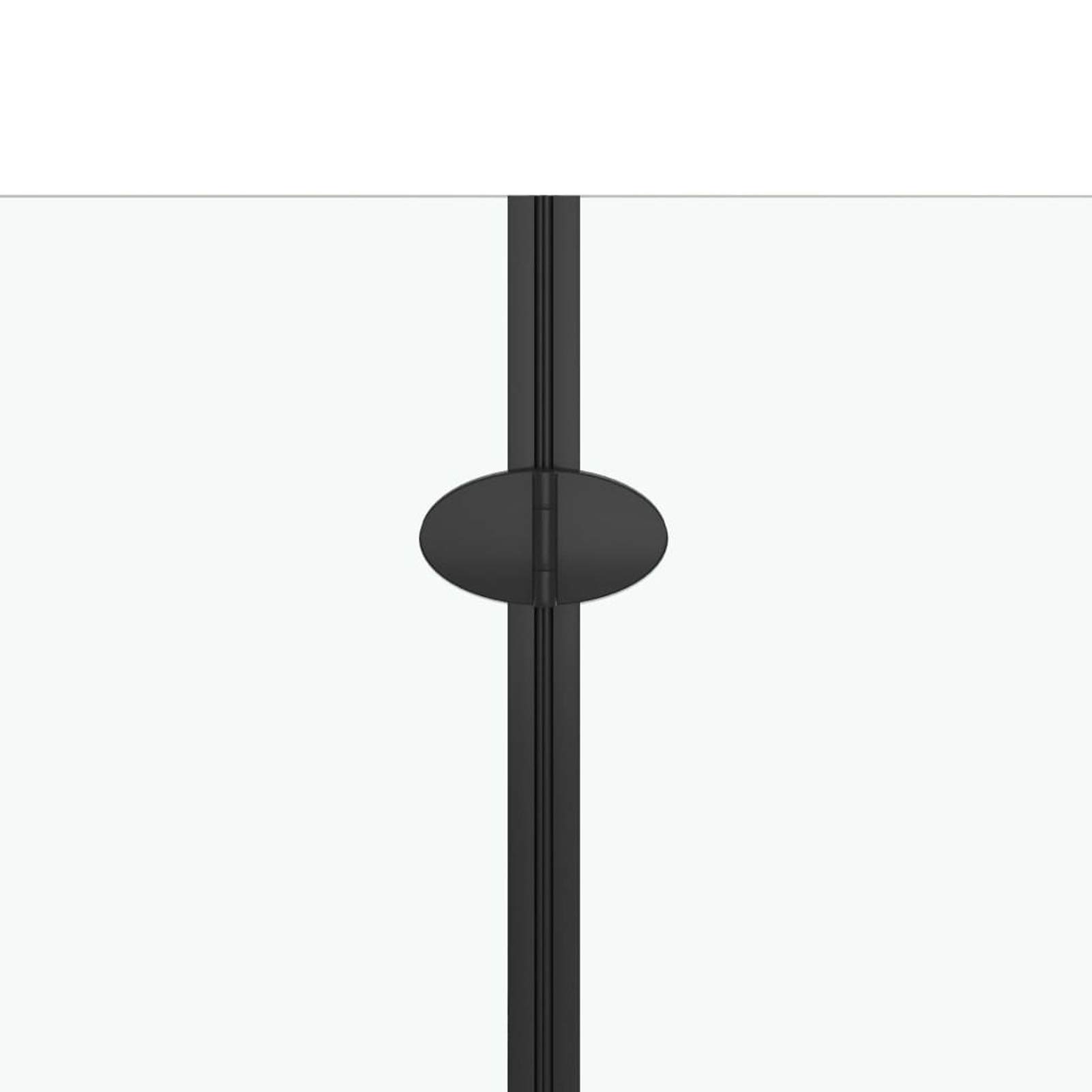 ShGaxin Mampara de Ducha Plegable 2 Paneles ESG Negro 95x140 cm, Mampara Bañera, Mampara Baño Ducha, Cabina De Ducha, Mampara Baño