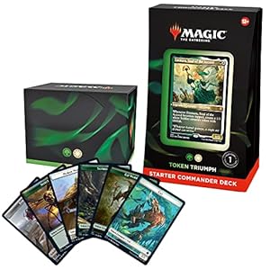 Magic: The Gathering Starter Commander Deck – Token Triumph (Green-White) | Ready-to-Play Deck for Beginners and Fans | Ages 13+ | Collectible Card Games