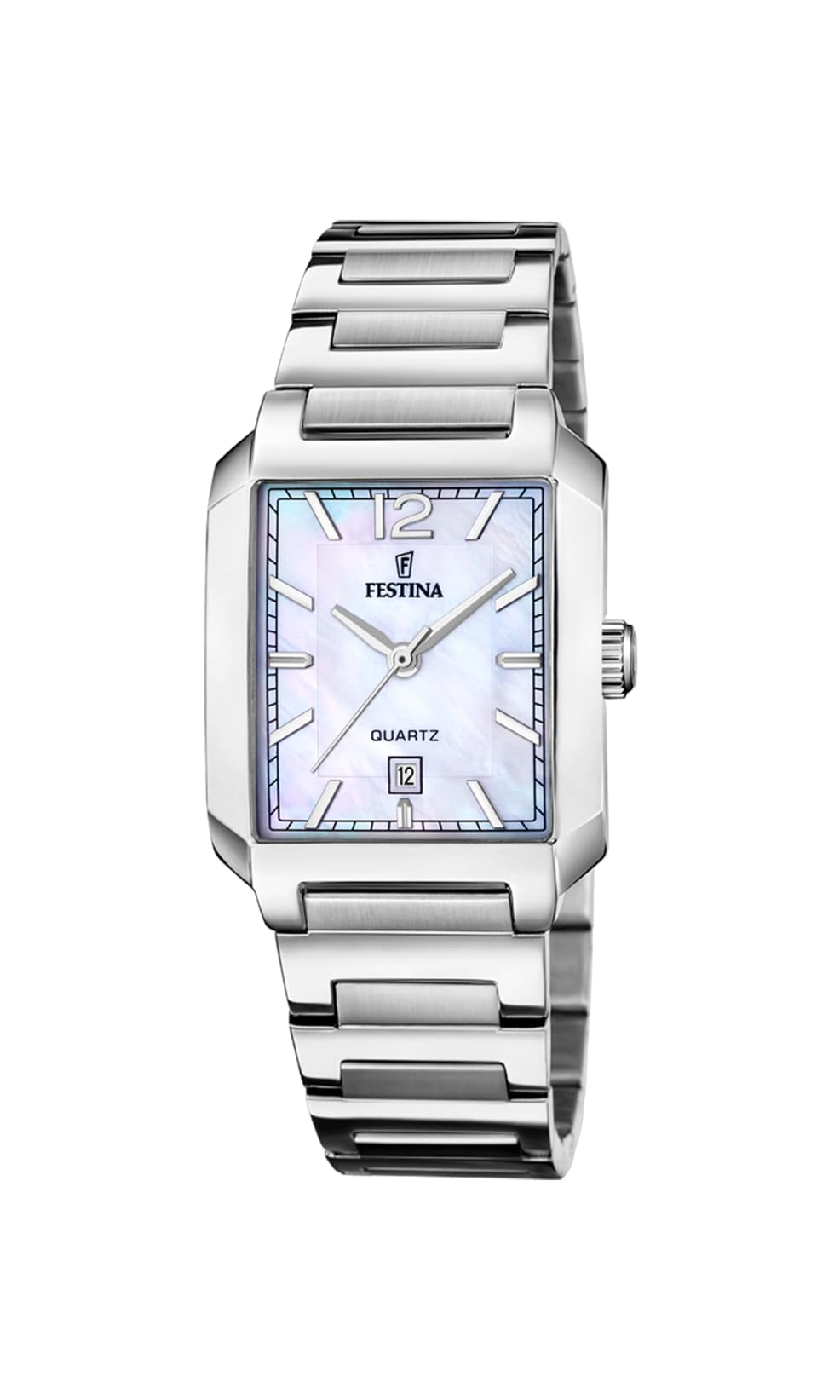 Festina Reloj Mujer F20679/2 On The Square Caja de Acero Inoxidable 316l Plateado Correa de Acero Inoxidable 316l Plateado