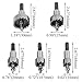 XINGYHENG 5 Piece High Speed Steel Hole Saw Drill Bit Aluminum Plate Hole Saw Cutting Kit Drill Bits Opener Cutter Tool Drilling Bit Set 16mm 18.5mm 20mm 25mm 30mm