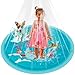 Produktbild Kruzzel Wassermatte für Kinder Ø150 cm - Splash pad Fontäne XXL für Garten - Wasserspielmatte für Draußen  Sommer Outdoor Spielspaß 25568