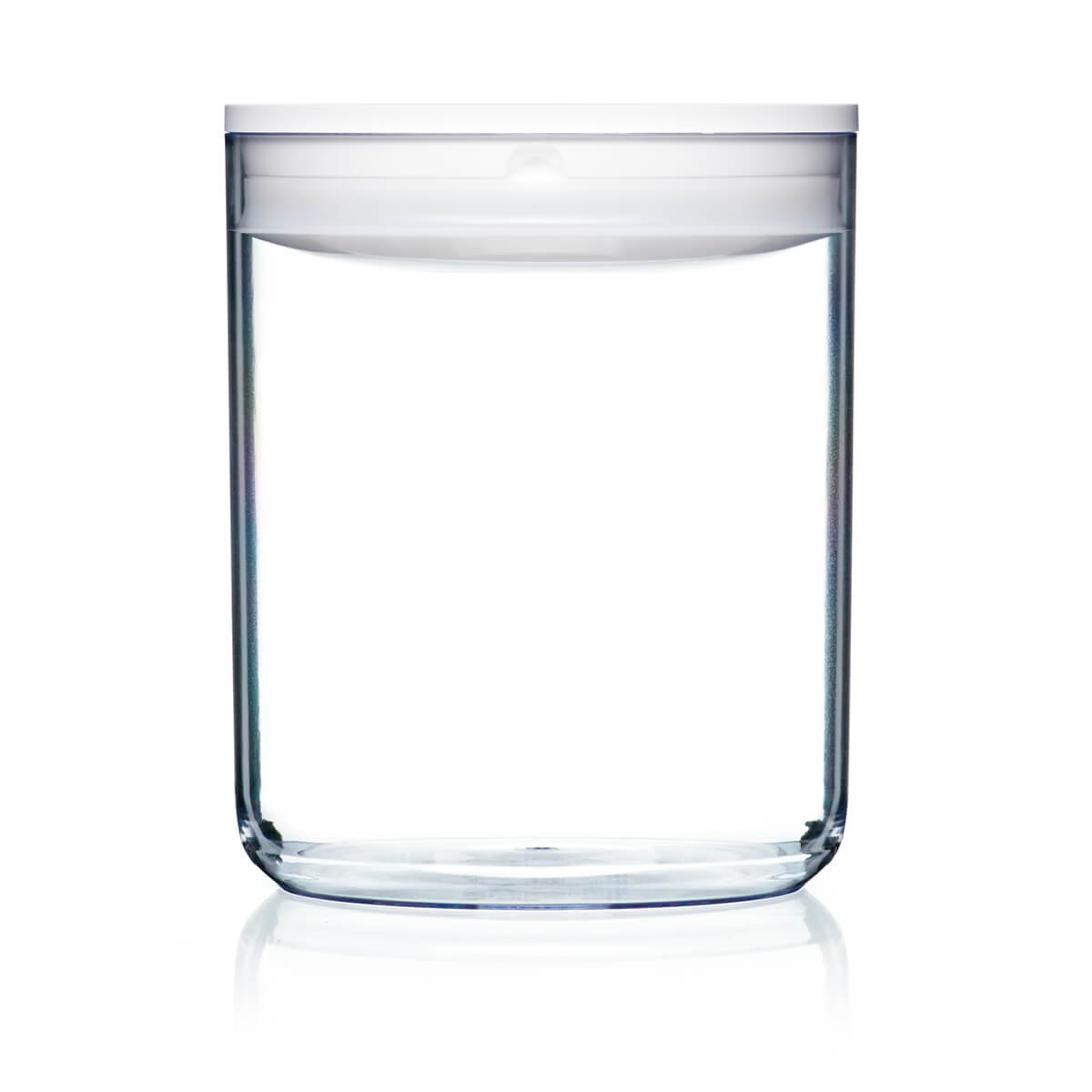 Click Clack Pantry Canister, 3.3-Quart, White Lid