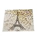 Gualiy Podkładki stołowe zestaw 4 mat stołowych, mata kuchenna na stół 45 x 32 cm Paryż Wieża Eiffla Trwałe podkładki na stół kuchenny