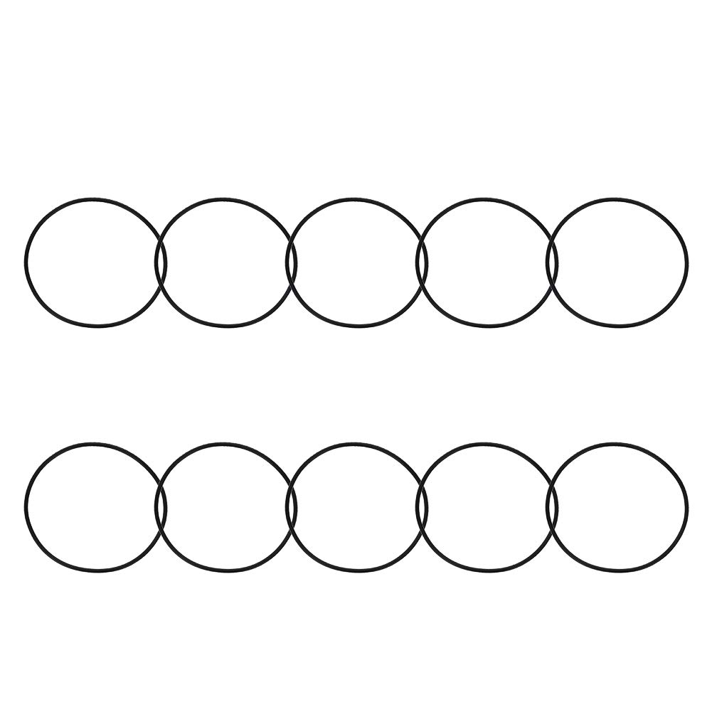 Othmro 10pcs Rubber O-Rings, Nitrile Rubber Washers Seal O Rings 64mm OD 60mm ID 2mm Width, Sealing Gasket for Plumbing, Auto Quick Repair — image 1