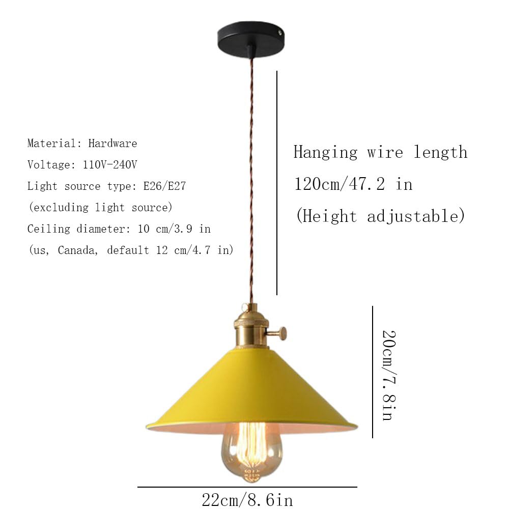 Pastoralna Lampa Wisząca Z Pojedynczą Głowicą Antyczne Żyrandole Industrialne STVDEDG
