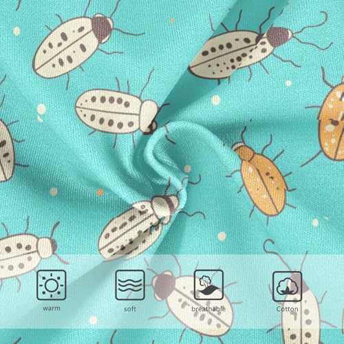 Wusikd Cute Insects Girls' Underwear Cotton Lines Girls Briefs Soft Toddler Underwear 2T3