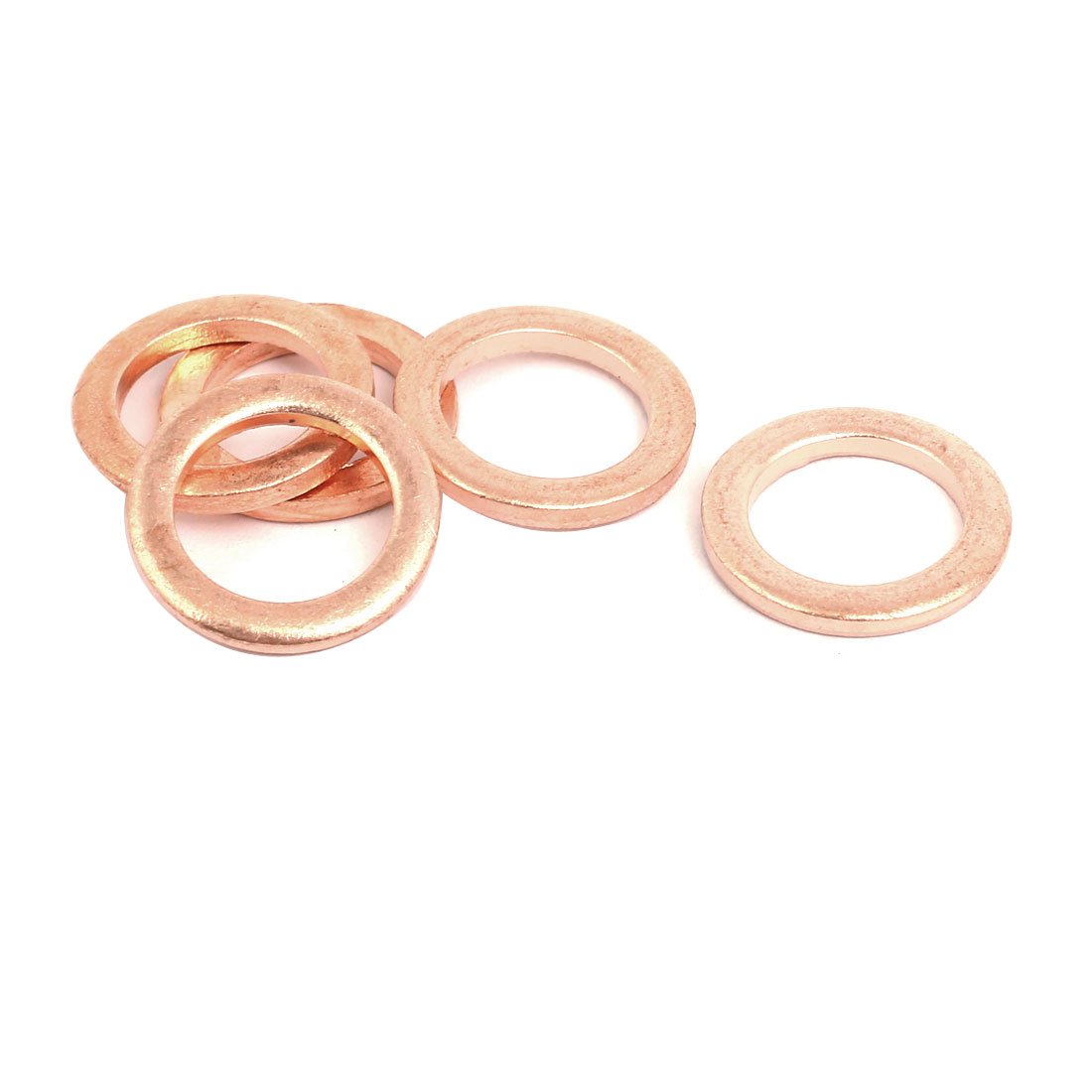Aexit 5pcs 12mmx18mmx2mm quality Parts Copper Flat Ring Sealing Crush Washer Gasket Model:60as630qo756