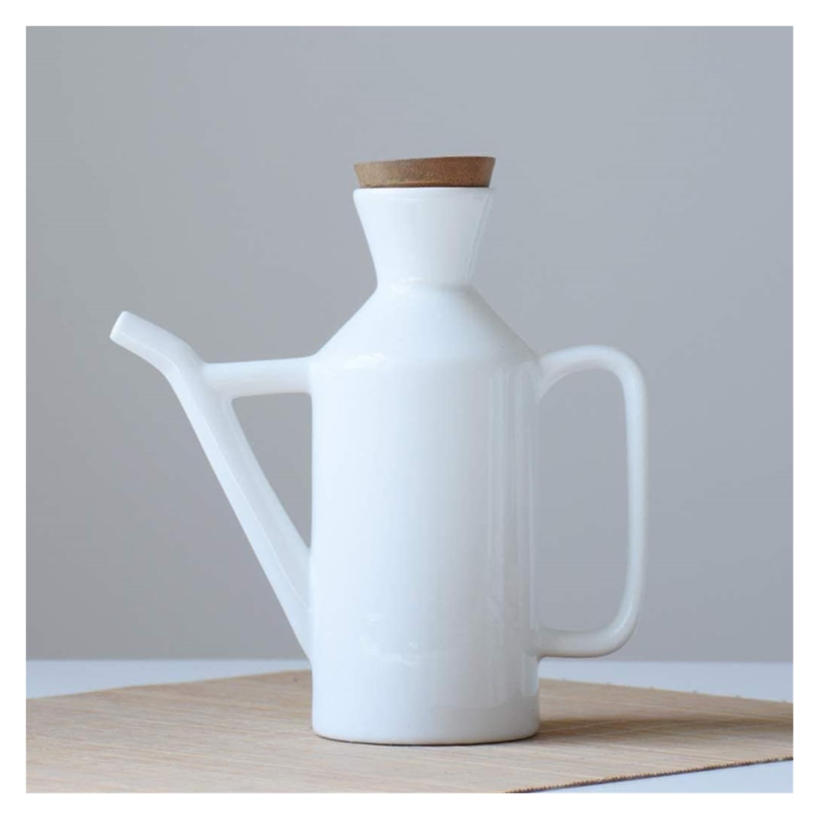 Set Olio e aceto Dispenser di aceto di Olio d'oliva Bianco in Ceramica Bottiglia di Olio di Ceramica Salsa di soia Dispenser for pentole Dispenser da Cucina A Prova di Polvere Oliera