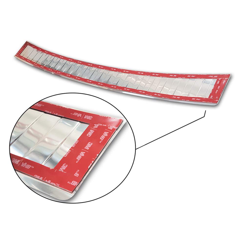 Teileplus24 L523 Protection De Seuil De Coffre V2A INOX Pour Peugeot 508 SW 2010-2018 Avec Bord, Couleur