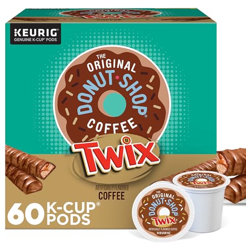 The Original Donut Shop TWIX Coffee, K-Cup Pods, 60 Count | Medium Roast, Smooth Caramel Sweet Cookie Creamy Chocolate Flavors, 100% Responsibly Sourced, 6 Packs of 10 - image 1