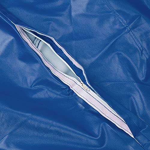 Image of Amazon Brand - Solimo XXXL Faux Leather Bean Bag Cover Without Beans (Blue)
