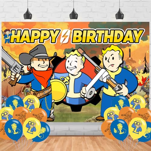 Fondo fotográfico cumpleaños videojuego 5x3 ft miniatura 1