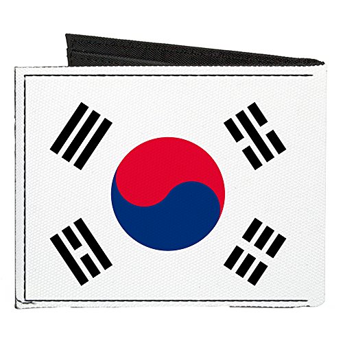 Buckle-Down Canvas Bi-fold Wallet-Republic (South Korea) Flag2