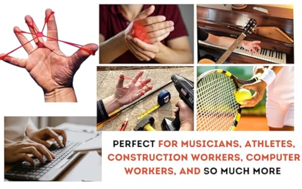Patented Hand Exerciser - Original, Made in USA Hand Grip Strengthener, for Physical Therapy, Musicians and Athletes