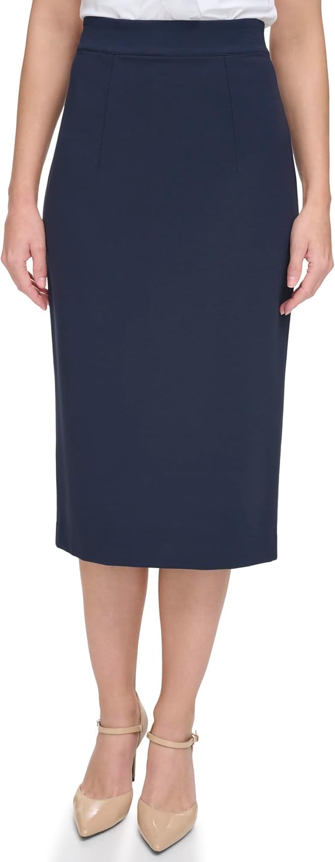 Tommy Hilfiger Damen-Midi-Rock Ponte