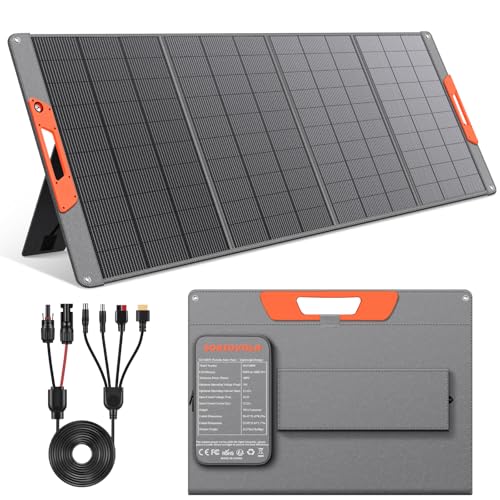Image of SOKIOVOLA 400W Portable Solar Panel for EF /Jackery /Bluetti /Anker Power Station,Ultra-Lightweight ETFE Foldable Solar Panel,25% High Efficiency,MC4 Output,for Outdoor Camping, Emergency Power Supply