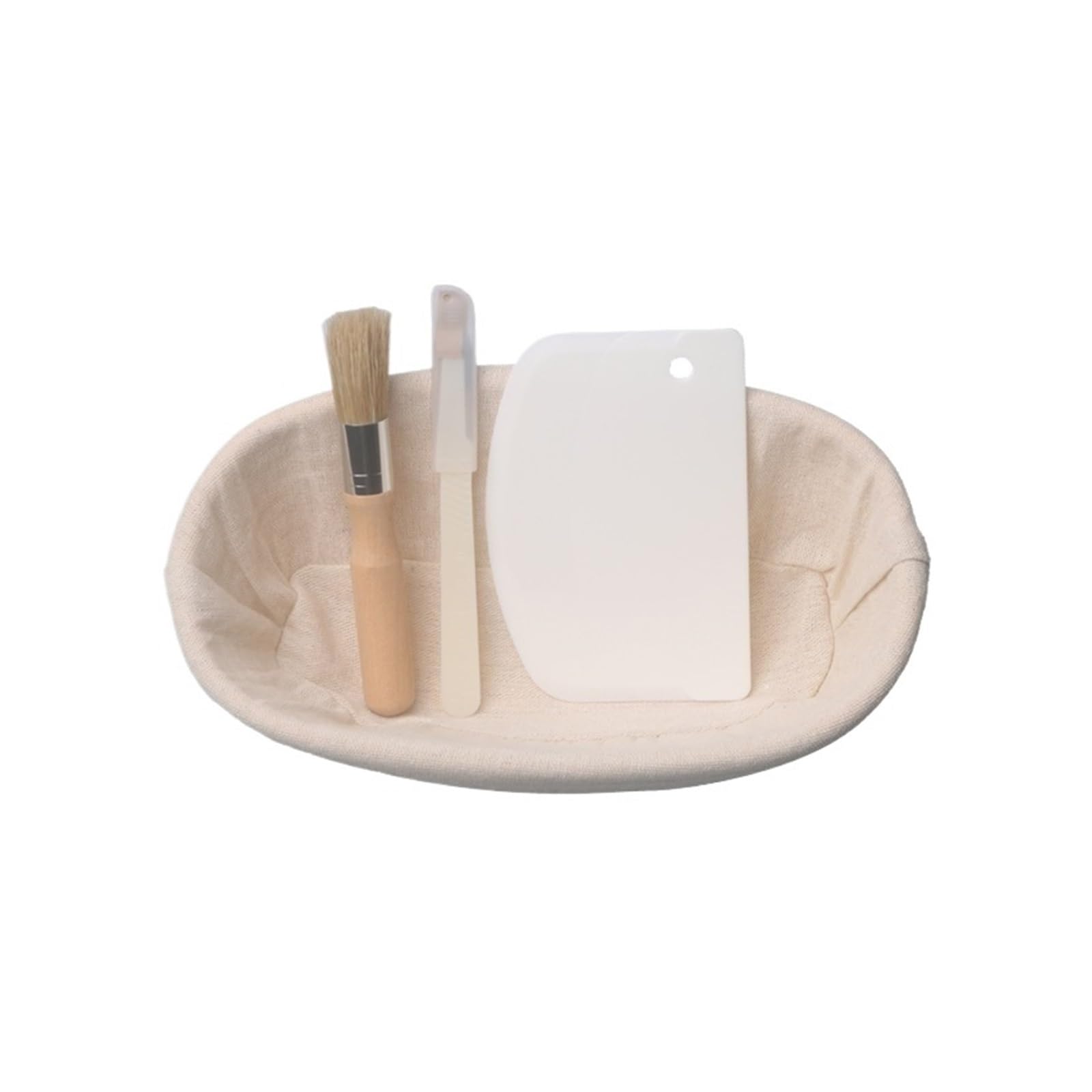 bread proofing basket, Baking Tools Dough Fermentation For Professional And Home Bakers Sourdough Rattan Basket For Bread(Oval 4pcs Set XL)