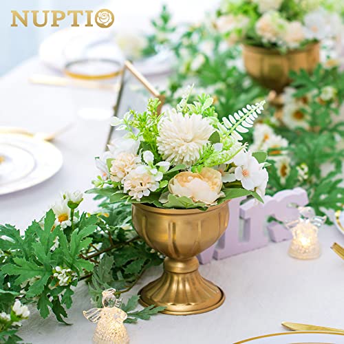 Nuptio 2 Pcs Metal Flower Vase For Wedding Centerpieces thumb #1