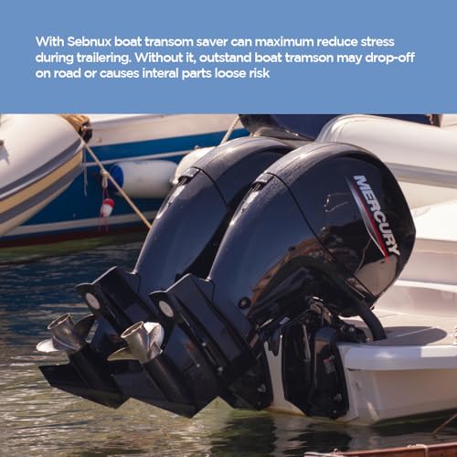 Image of Boat Transom Saver Adjustable Shock Absorbing Boat Transom Saver with Composite Head Ideal for Holds Engine, Roller and Trailer Mounts