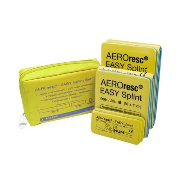 Aero-resc Schienenset Easy Splint I 4 Schienen in 3 Größen I inkl. Tasche I Universalschienen