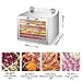 Commercial Dryer Machine - Electric Dehydrator with 6 Layers, Stainless Steel, 360° Circulation, Adjustable Temperature 30-90℃ for Home & Business Use