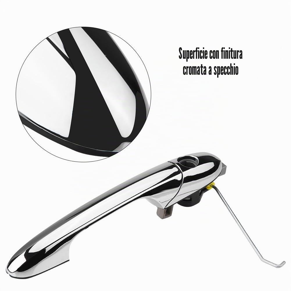 Reminnbor maniglie esterne 500 + Maniglia Esterna per Porta Guida a Sinistra 68069943AC 68069942AC (lato sinistro)