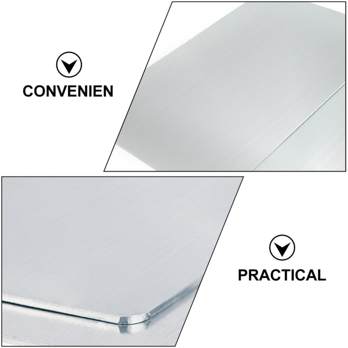 CLISPEED Wärmeableitende Kühlmatte aus Aluminium 50x30cm für Haustiere Schnell Kühlend geeignet für Meerschweinchen und Hamster
