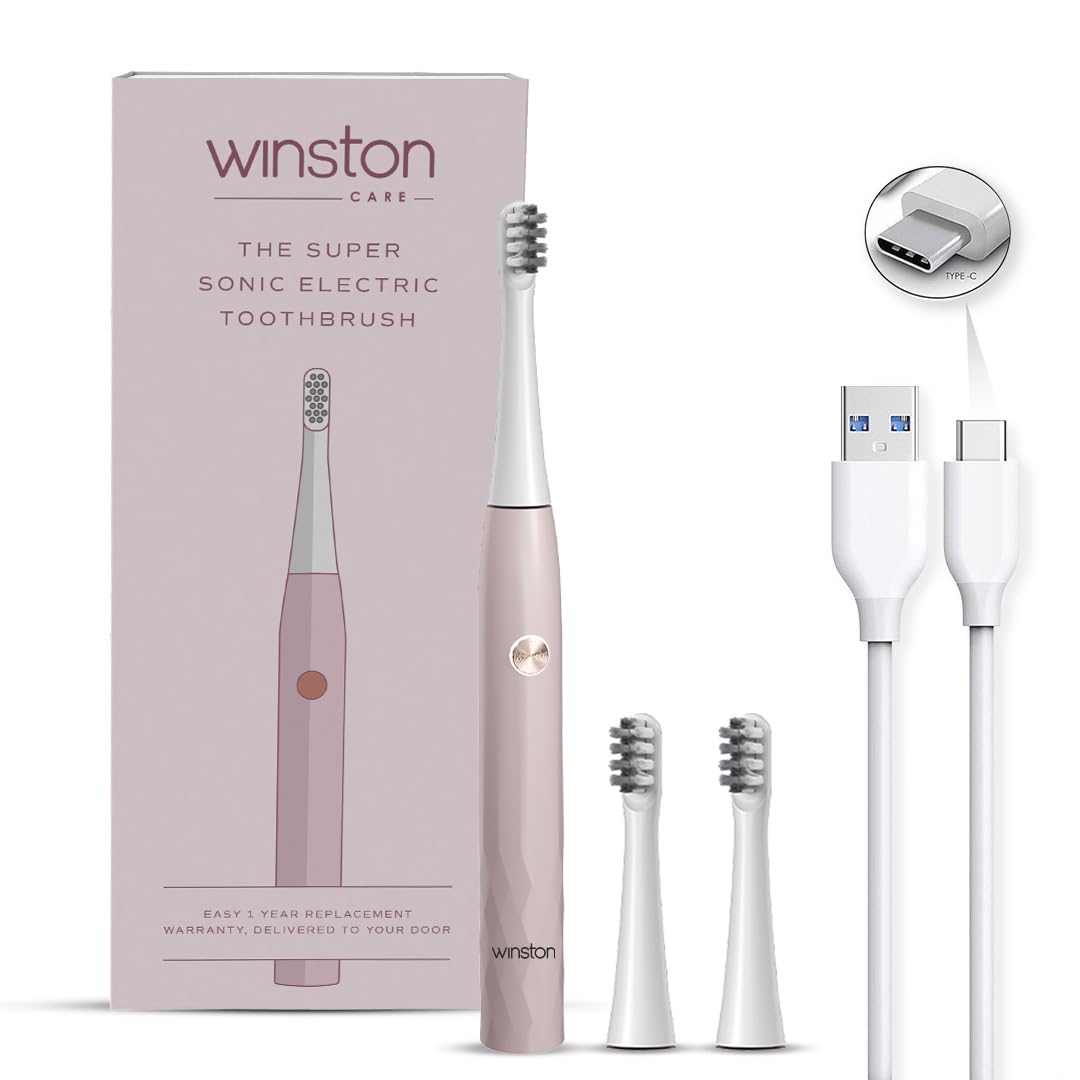 Winston Rechargeable Super Sonic Electric Toothbrush High-frequency Vibration 3-Cleaning Modes with upto 30 Day -IPX7 Waterproof-picture-19