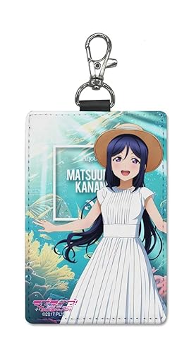 【公式】二次元コスパ ラブライブ！サンシャイン!! 描き下ろし 松浦果南 パスケース（ナスカン付き）ソロコンサートver.のサムネイル