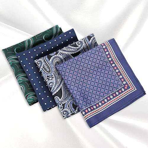 Image of DAISYSILK Pocket Squares for Men, 100% Mulberry Silk Pocket Square, Luxury Men's Pocket Square for Suits & Tuxedos