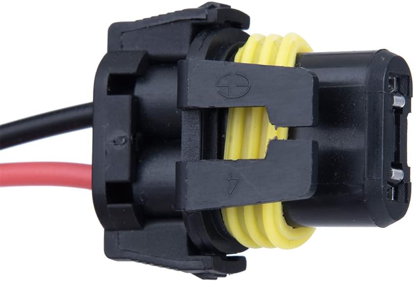 BlyilyB 4-Pack 9005 9006 HB3 HB4 Female Adapter Wiring Harness Sockets Wire Connector for Headlights Fog Lights