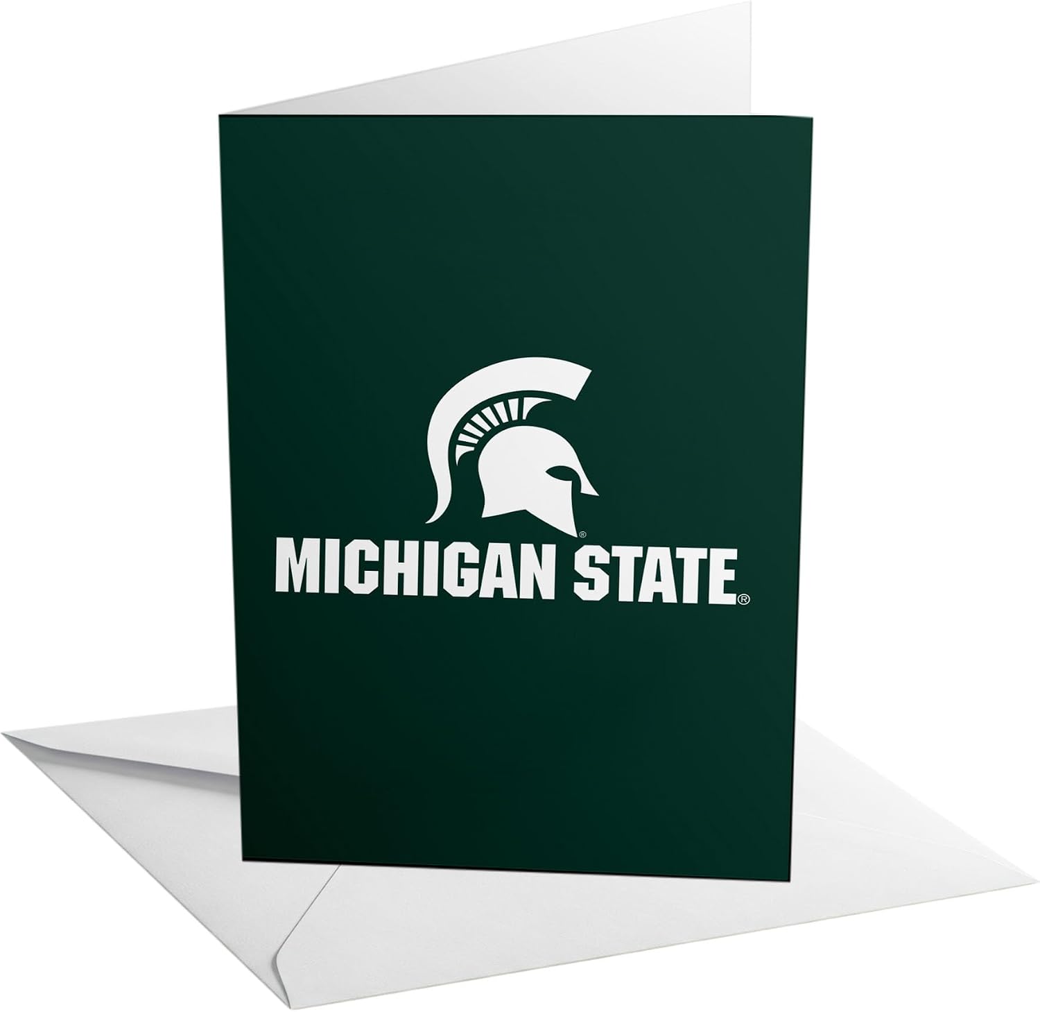 Desert Cactus Michigan State University 5x7 Inch Greeting Card Spartans MSU Single Folded Cardstock with Envelope Party Celebration (Design E - Birthday)